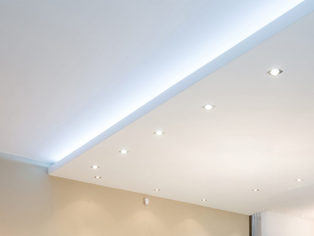 pot lights in the roof