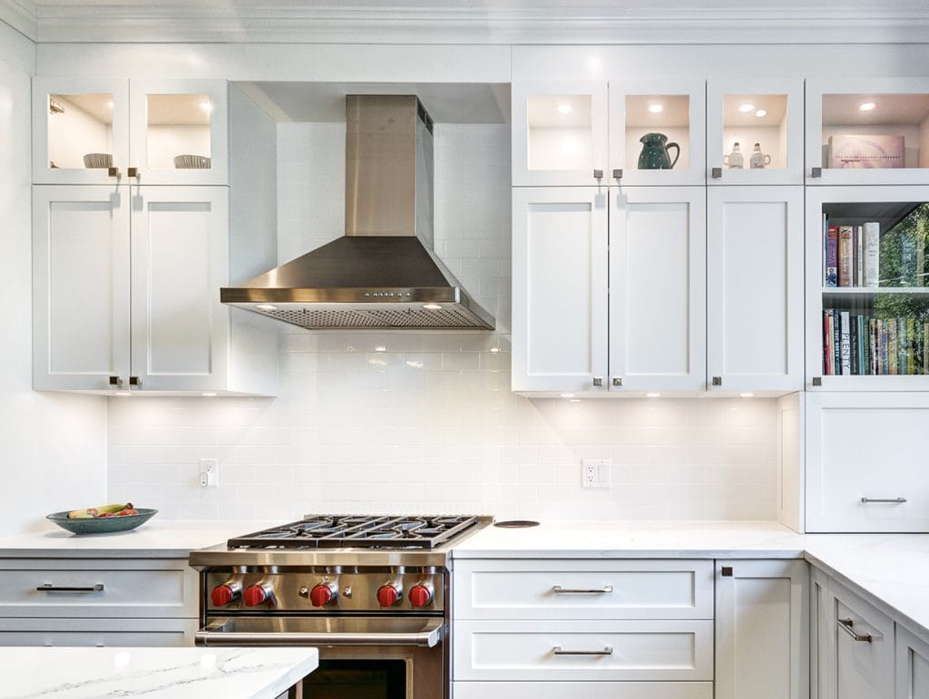 kitchen with under cabinet lights